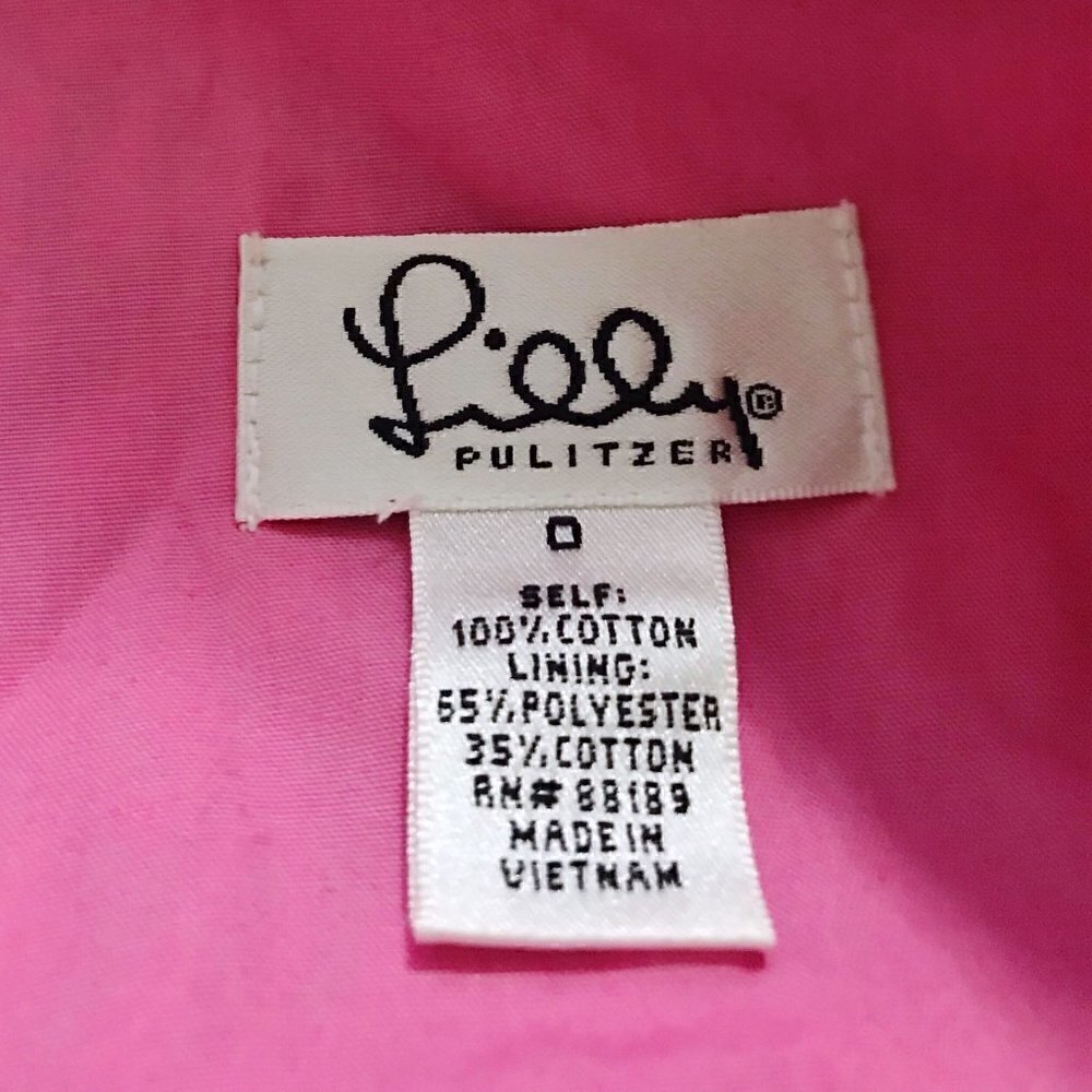 Lilly Pulitzer navy/ pink pineapple print top, 0 - Picture 10 of 11